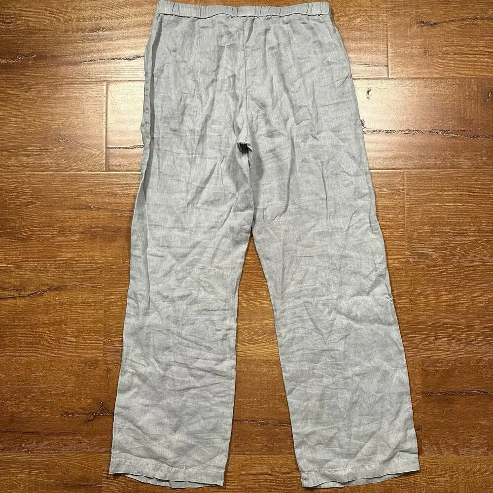 James Perse Wide Leg Pants Womens 1 S Gray Wide Leg Relaxed Fit Contemporary